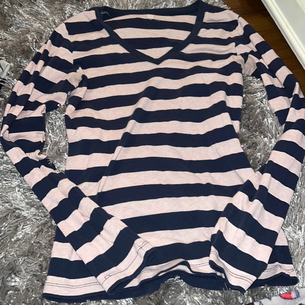 Long sleeved striped shirt
